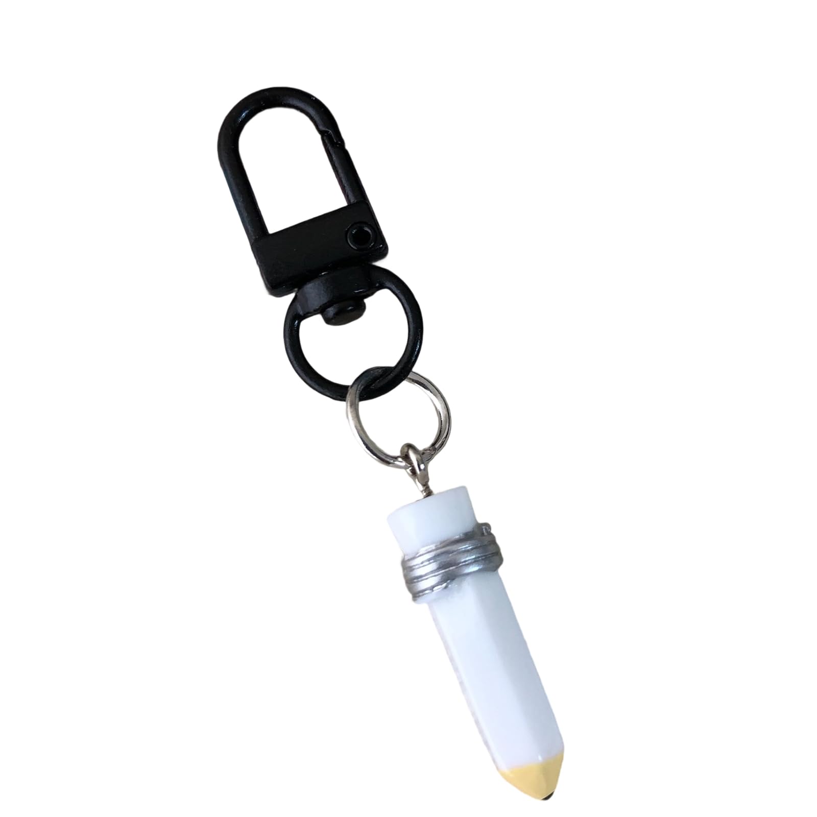 YPBEW Stylish Pencil Keychain Resin Backpack Charm for Teens School Themed Daily Use Pencil Keychain