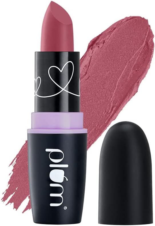 Plum Matterrific Lipstick | Highly Pigmented | Nourishing & Non-Drying | 100% Vegan & Cruelty Free | Pull Me Roser - 121 (Rose Pink Nude)