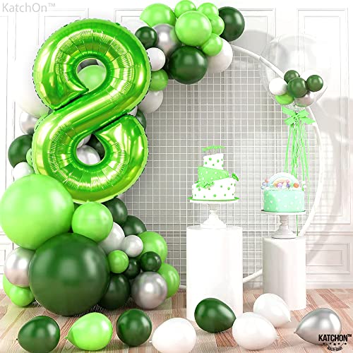 Image of KatchOn Light Green Number 8 Balloon 40 Inch
