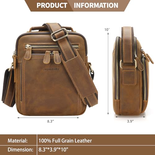 Jack&Chris Distressed Cowhide Crossbody Bag