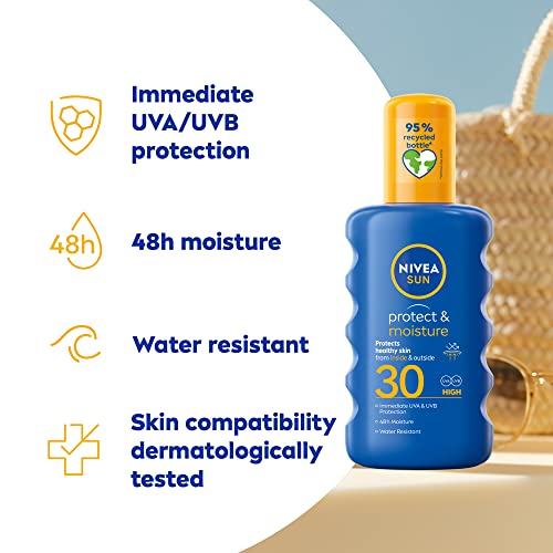 Nivea Sun Lait Fluide Protecteur Rafrâichchissant Protect And Refresh Spray Spf30 200ml - vue 3