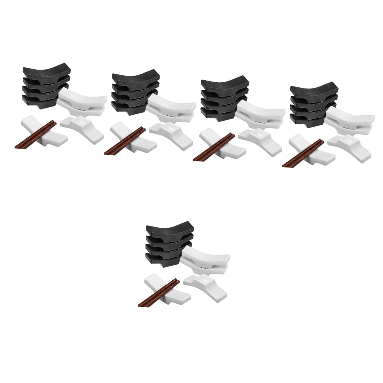 MAGICLULU 40 Piezas De Vajilla Japonesa Soporte para Palillos Soporte para Cuchara De Mesa Soporte para Palillos Soporte para Cuchara Organizador De Cubiertos Soporte para Palillos