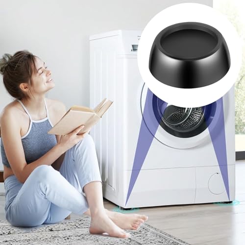 ARubyForest Schwingungsdämpfer Waschmaschine 4 Stück Anti Vibration Waschmaschine Vibrationsdämpfer Gummifüße für Waschmaschinen und Trockner