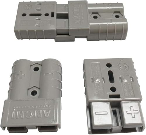 Miniatura 4 de Conector de alimentación de 50 amperios, desconexión rápida de 50 A, 600 V, 2 pares (4 unidades) para conector de batería de 50 amperios (6 AWG,