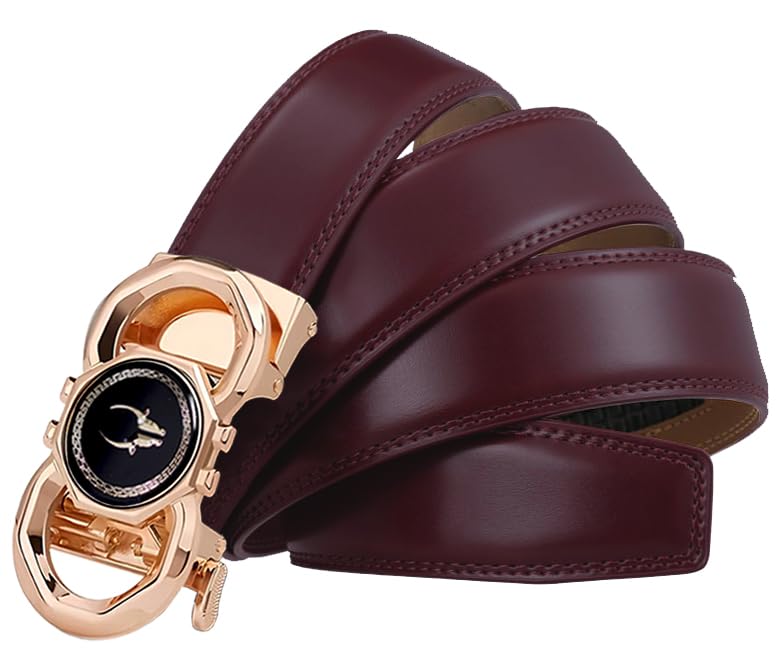 Image of WildHorn Men's Genuine Leather Belt for Men| Premium Auto-Lock Buckle | Adjustable up to 48 inch | Formal & Casual Wear | Micro-Adjust Fit | Including Stylish Gift Box
