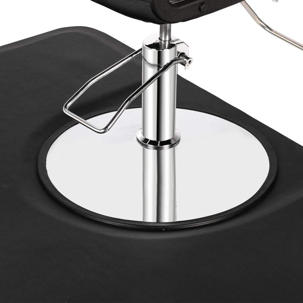 Salon Floor Mat, Anti Fatigue Barber Shop Chair Mat for Circle Chair Base Hair Thick Polygon Office Comfort Floor Mats Under Styling Chair, 1/2inch Thick