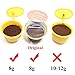 RECAPS Refillable Reusable Coffee Pods Compatible with Dolce Gusto Brewers 3 Pack (Yellow Green White)