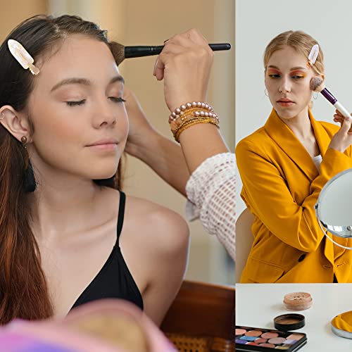 Cptots 12Pcs No Bend Hair Clips No Crease Hair Clips Creaseless Hair Clips No Dent Hair Clip For Makeup Applications Acrylic Resin Flat Hair Clips For Styling Fashion Hair Barrettes For Women With Thick Thin Hair #TOP1