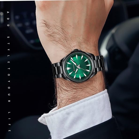 FANMIS Mens Luxury Watches Business Chronograph Dress Waterproof Stainless Steel Analog Quartz Wrist Watch - Image 4