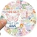 100Pcs Pink Inspirational Aesthetic Stickers, Cute Motivational Sticker for Women, Encouragement Vinyl Waterproof Stickers for Water Bottle, Laptop, Scrapbook, Journal (Pink 100)