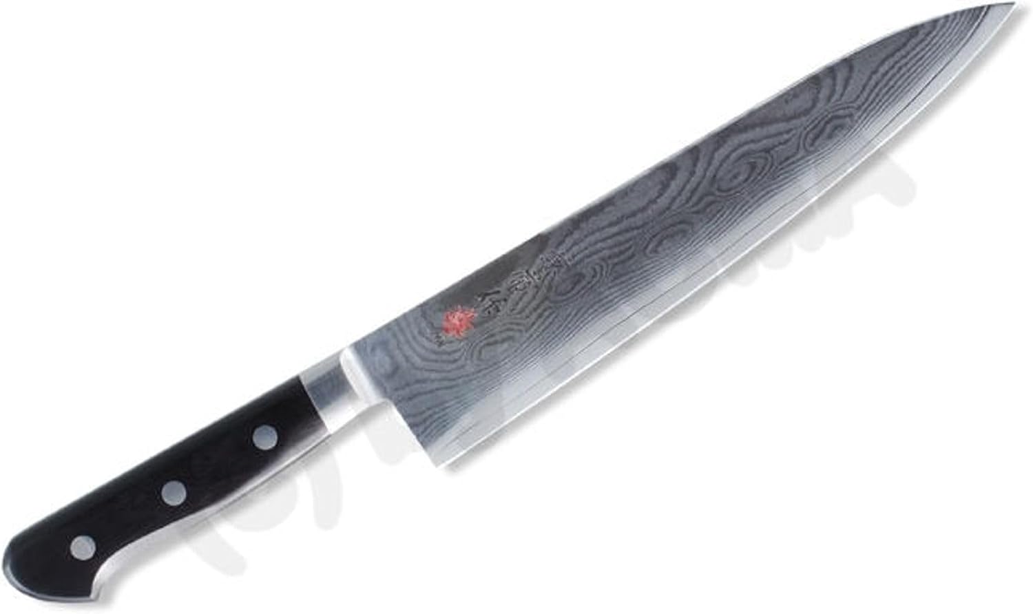 Kanetsune Seki, Kitamasa Knife, 8.3 inches (210 mm), Black Plywood Handle Damascus Steel Knife, 33 Layers, KC-102, Total Length: 13.2 inches (335 mm), Blade Length: 8.3 inches (210 mm), Blade Width: