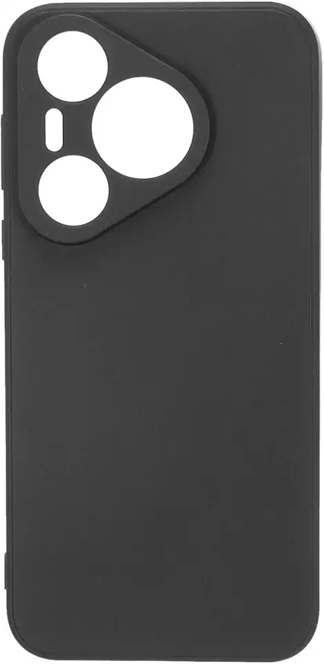 Capa de telefone para celulares de 16,3 x 7,5 x 0,43 cm, silicone TPU, antiqueda e absorção de choque, capa protetora para homens e mulheres, preta