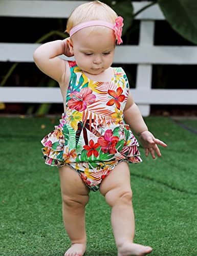 Princesasa Ruffle Romper Bodysuits Birthday Outfits Summer Clothes For Baby Girls,9E60A,0-6 Months(Size S) #TOP1
