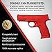ASP Red Guns for Training and Practice with Martial Arts, Defense, Props, Tactical, Law Enforcement, Military (S&W M&P/9mm/.40)