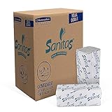 Kimberly-Clark Toalla Interdoblada para Manos Sanitas, Caja con 20 Fajillas de 100 Toallas, con Grabado, Professional