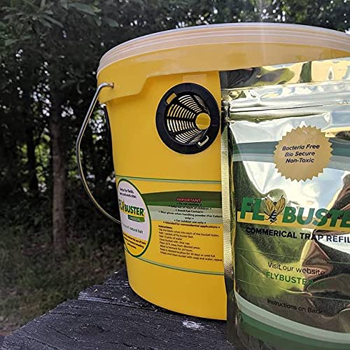 Flybuster Fly Trap - Outdoor Living, Non-Toxic Fly Trap, Pest Control Trap, 10-Liter Commercial Size, 2-Pack #TOP1