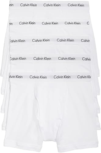 Calvin Klein - Calzoncillos de algodón elástico para hombre, paquete de 5