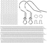 925 Sterling Silver Earring Hooks, 750PCS Earring Hooks Kit 250PCS/125Pairs Hypoallergenic Earring H