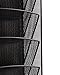 Klickpick Office 8 Section Hanging Files Wall Mounted Metal Mesh Document Organizer Magazine Holder Rack Multipurpose Use to Display Files, Magazines, Newspapers - Black
