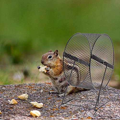 iplusmile Gaiola de hamster, roda de exercício de metal para hamster, roda silenciosa, brinquedo par