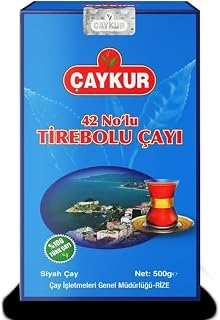 ÇAYKUR Tirebolu 42 Turkish Black Tea, Loose Leaf, Strong Aromatic Flavor, Premium Traditional Breakfast Tea 500g/ 17.6 oz