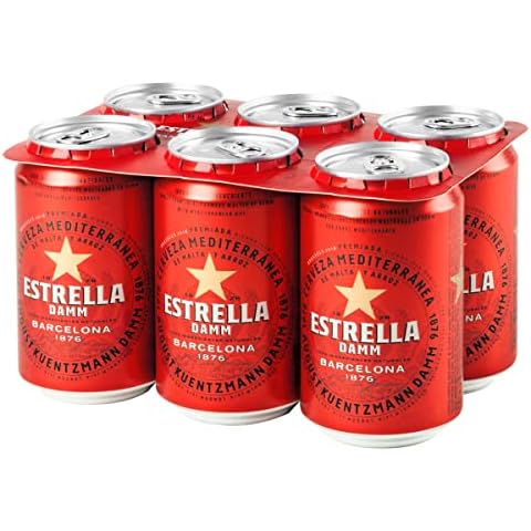 Estrella Damm Premium Lager Beer 24 x 330ml Cans (Pack of 24) Cover