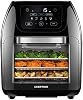 Freidora de Aire Digital Multifuncional Chefman+ Rotisserie, Deshidratador, Horno de Convección, 17 ajustes táctiles Freír, Asar, Deshidratar, Hornear, tamaño familiar XL de 10L, apagado automático, gran ventana de visualización, Negro 2