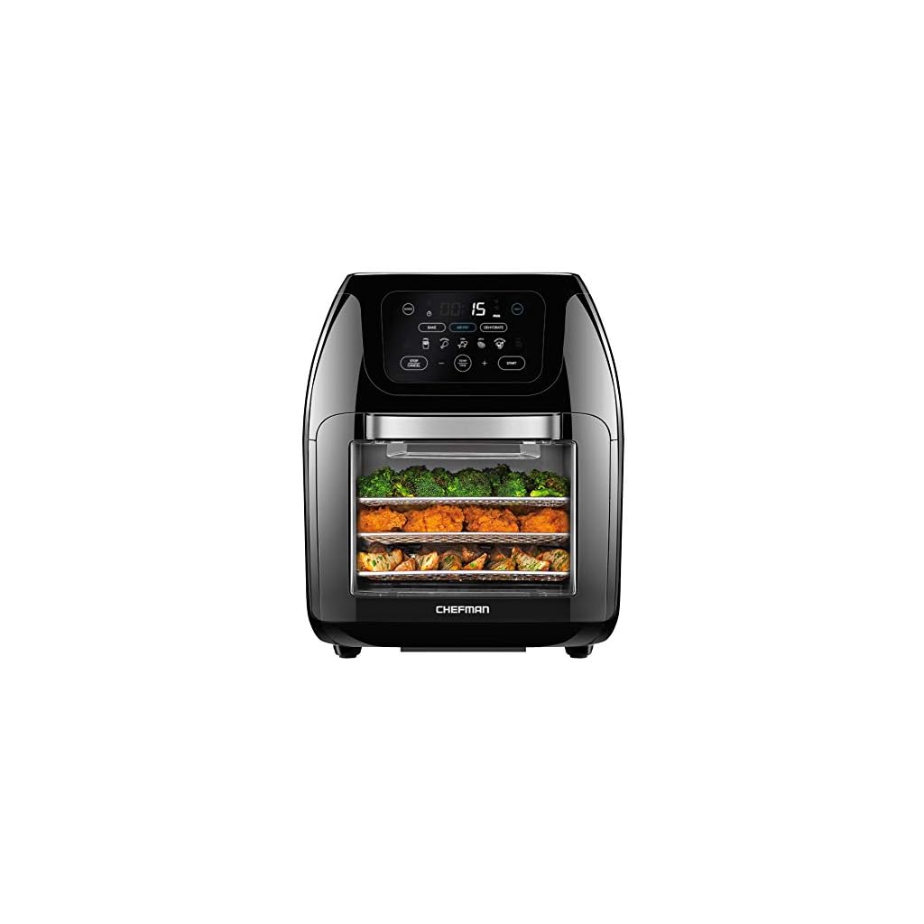 CHEFMAN Multifunctional Digital Air Fryer+ Rotisserie, Dehydrator, Convection Oven, 17 Touch