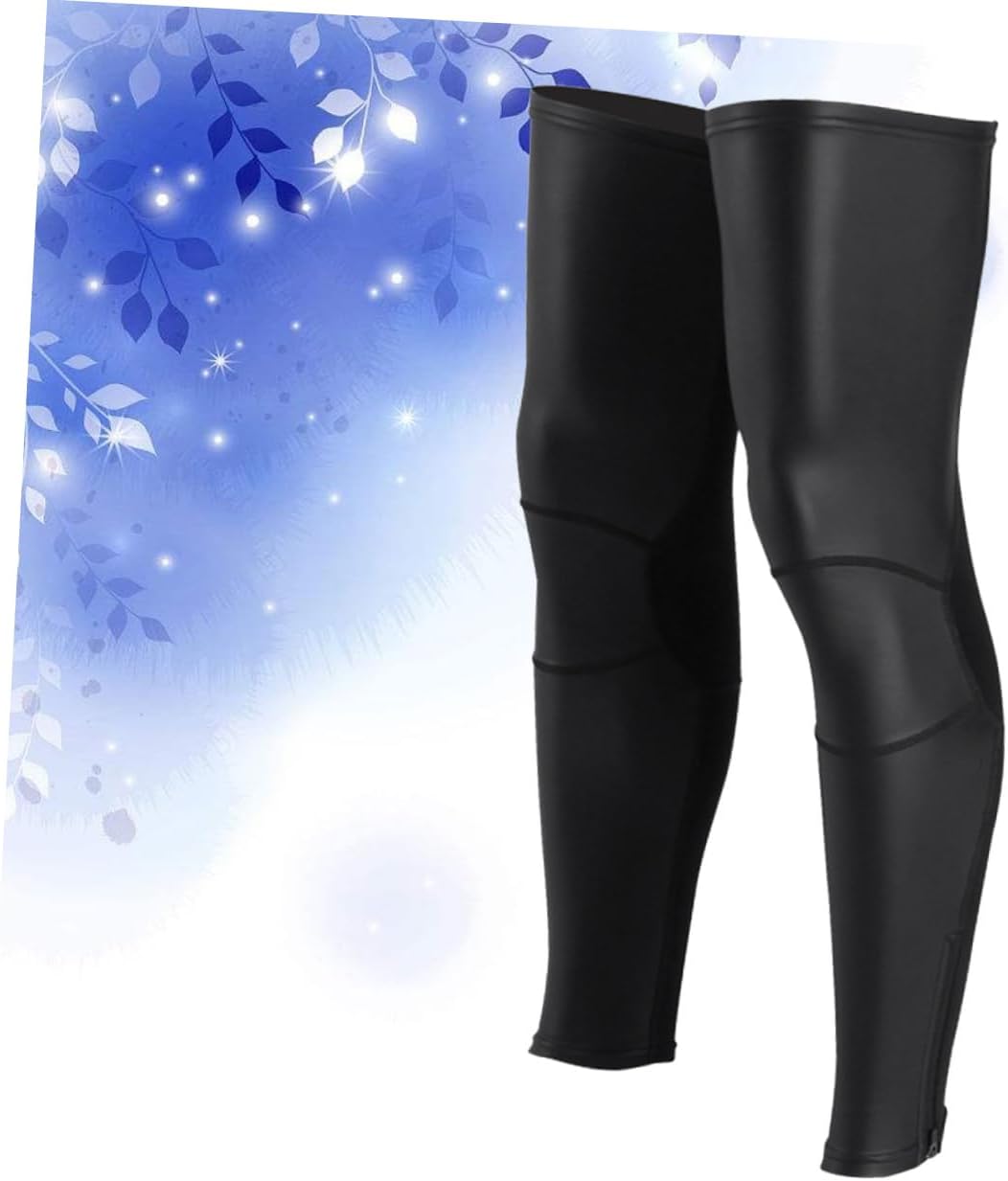 Ipetboom Xl Lengthened Compression Leg Sleeves Breathable Leg Protector for Sports Running Cycling and Outdoor Activities Black