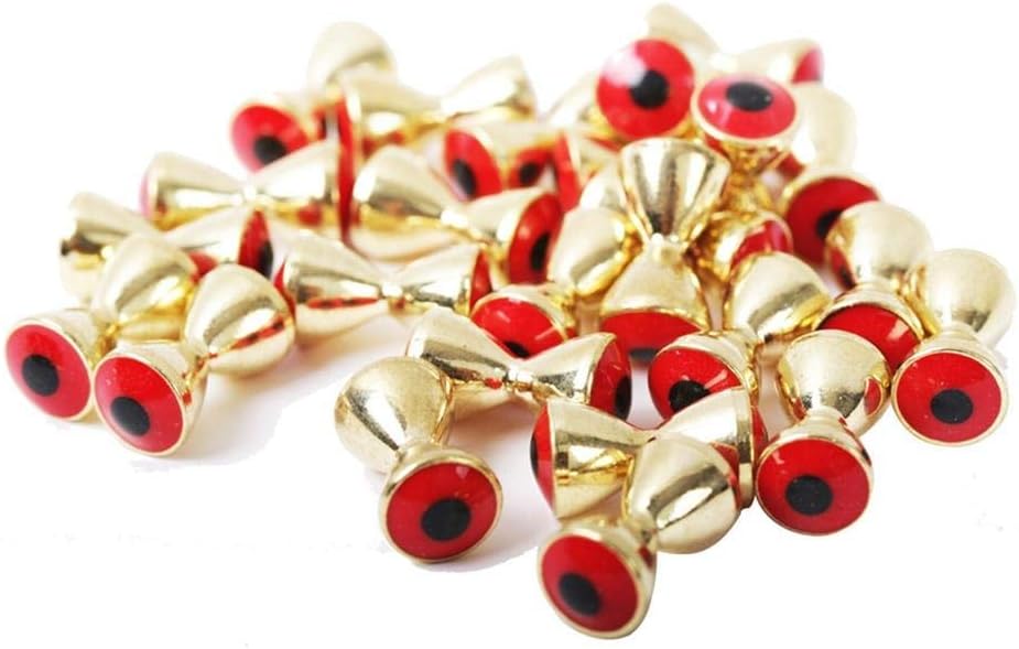 M MAXIMUMCATCH Maxcatch 25Pc Fly Tying Beads Brass Dumbbell with Eyes Fly Tying Material 3.2/4.0/4.8/5.5/6.3mm : Sports & Outdoors