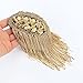Tassel Shoulder Epaulets Rhinestone Epaulettes Gold Blazer Shoulder Epaulete Costumes Suit Shoulder Prooch Pin Badge for Mem Women Gold By Pair