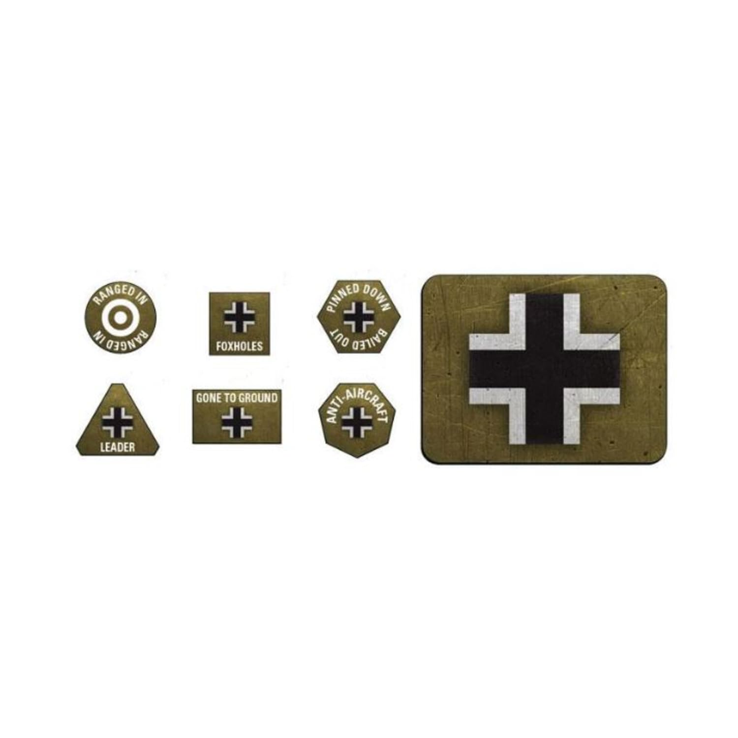 Flames of War German LW Tokens (x20) & Objectives (x2)