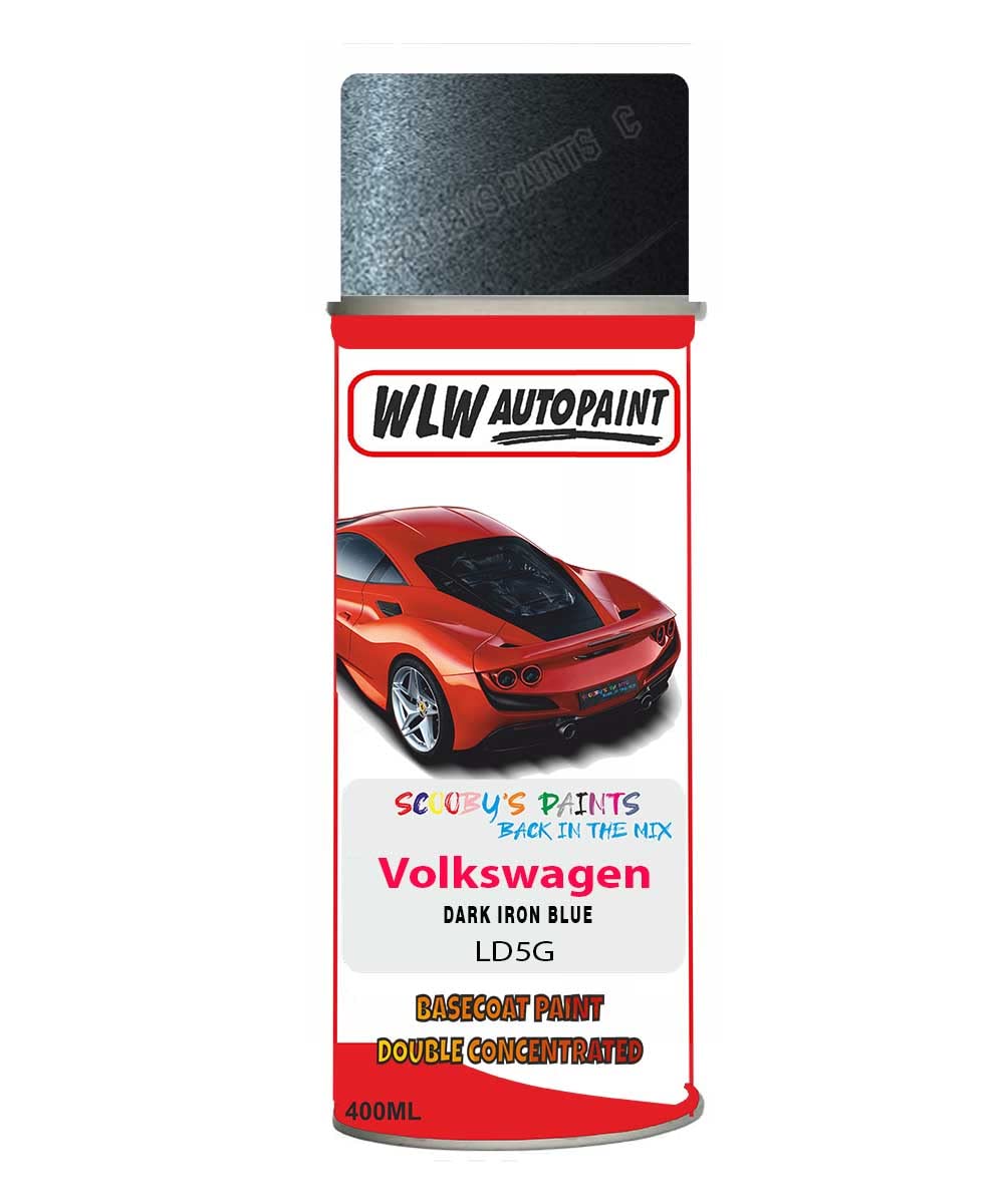 Basecoat Aerosol Spray Paint For Volkswagen Golf Gti Dark Iron Blue 2016-2019 Code Ld5G