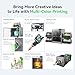 Creality K2 Plus Combo 3D Printer, Multi-Color 3D Printer with CFS, 600mm/s Max High-Speed, Fully Assembled Auto Leveling and Dual AI Camera, 13.78 * 13.78 * 13.78 Inch