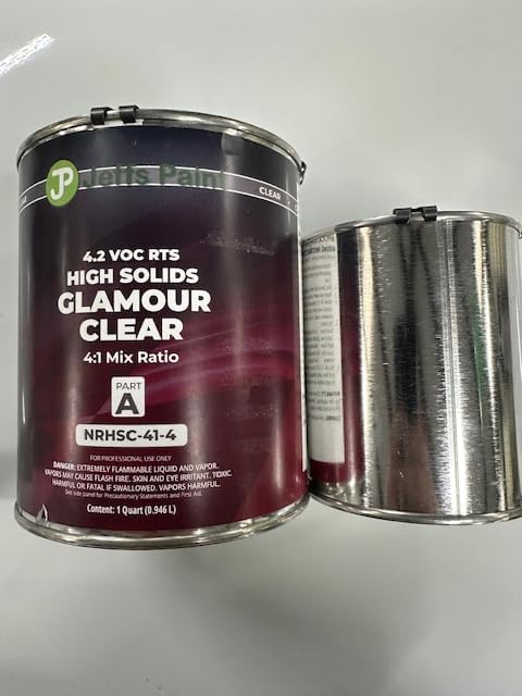 Jeff's Paint 4:1 GLAMOUR CLEAR COAT KIT PRE-MEASURED READY TO SPRAY PINT QUART AND GALLON (32, Ounces)