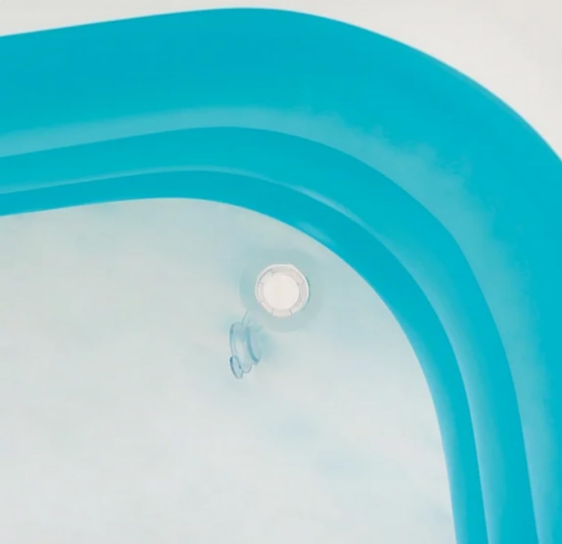 Generic SummerBlock Inflatable Family Swimming Pool, Rectangular (Blue White)