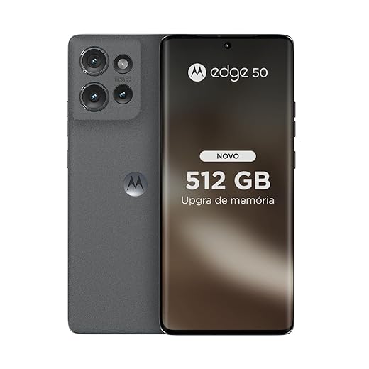 Smartphone Motorola Edge 50 5G - 512GB 24GB (12GB RAM+12GB Ram Boost) 50MP Sony Camera Moto AI Ultrarresistencia militar - Grey