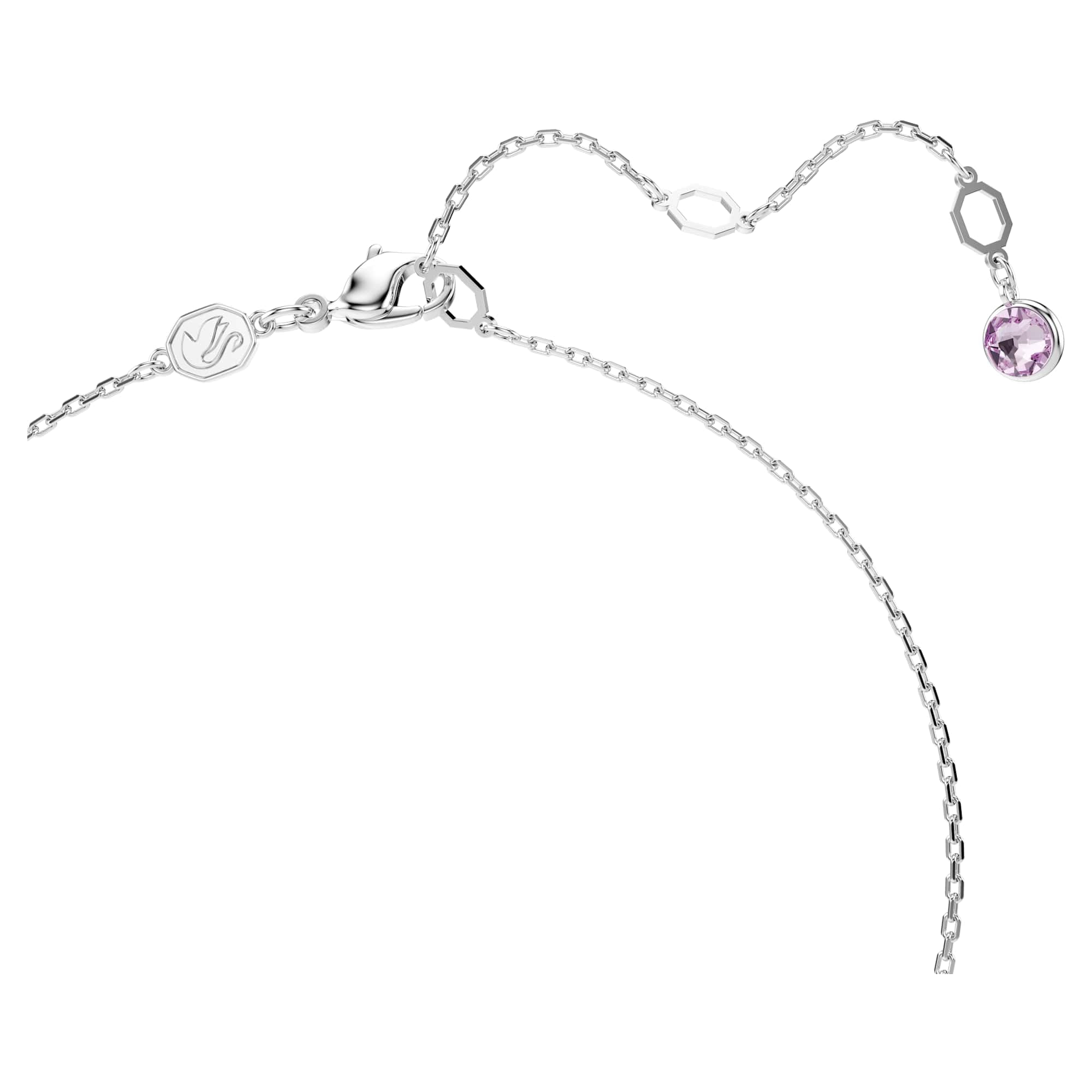 Swarovski Wisiorek Y Gema, Szlify różnorodne, Różnokolorowy, Powłoka z rodu