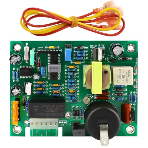 Fan50 Circuit Board, Green PCB Control Module with Power Connector, Replacement Electronic Component