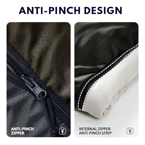 Bolsa de Dormir XXL para Adultos para Clima Frío, Bolsa de Dormir para Niños con Saco de Compresión, Equipo de Camping 4 Estaciones para Senderismo, Viajes, Outdoor, Backpacking y Escalada miniatura 5