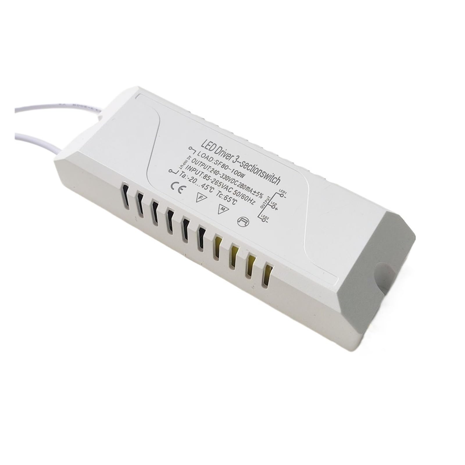 Trasformatore LED AC 85-265V 3 Pin Adattatore Driver 18-24W 25-36-50W 100-120-150W Ricambio Plafoniere LED 3 Colori