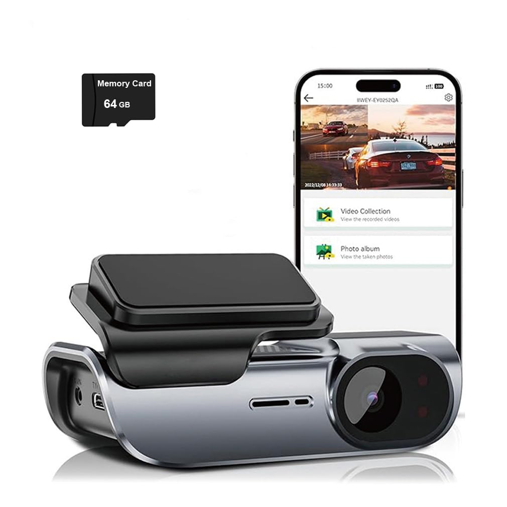 UHD 4K 3840 * 2160P kamera samochodowa do samochodów, wbudowana kamera DVR WIFI rejestrator napędu wideo Dashcam Registrar czarna skrzynka, 24-godzinny monitoring noktowizor