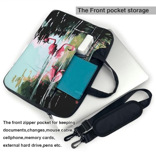 Bolso de hombro para laptop KHiry negro 15.6 pulg miniatura 4