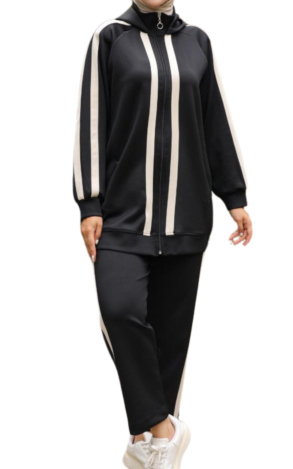 istanbul styles Turkish Hijab Modest Outfit for Muslim Women 2 Piece Sportswear Set Stylish Activewear Tracksuit for Casual