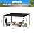 MUPATER 10'x 14' Gazebo, Outdoor Pergola on Clearance with Aluminum Frame, Lean to Pergola Gazebo,Wall-Mounted Heavy Duty Awnings for Patio,Deck, Porch and Backyard