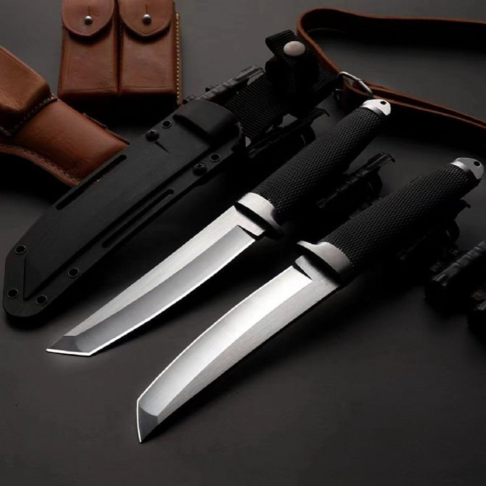 Generico TEERMA TR1 Forgiatura integrata fixed blade Coltello multiuso, Utilizzato principalmente per campeggio, caccia, pesca, esplorazione della giungla, escursionismo