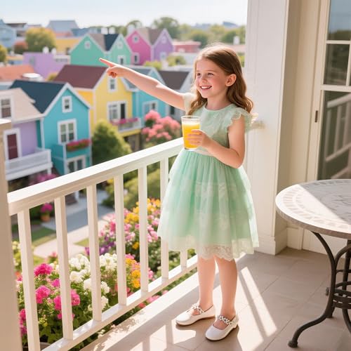 Image of GINFIVE Toddler Girls Dress Shoes Little Girls Mary Janes Ballerina Flats Shoes Toddler