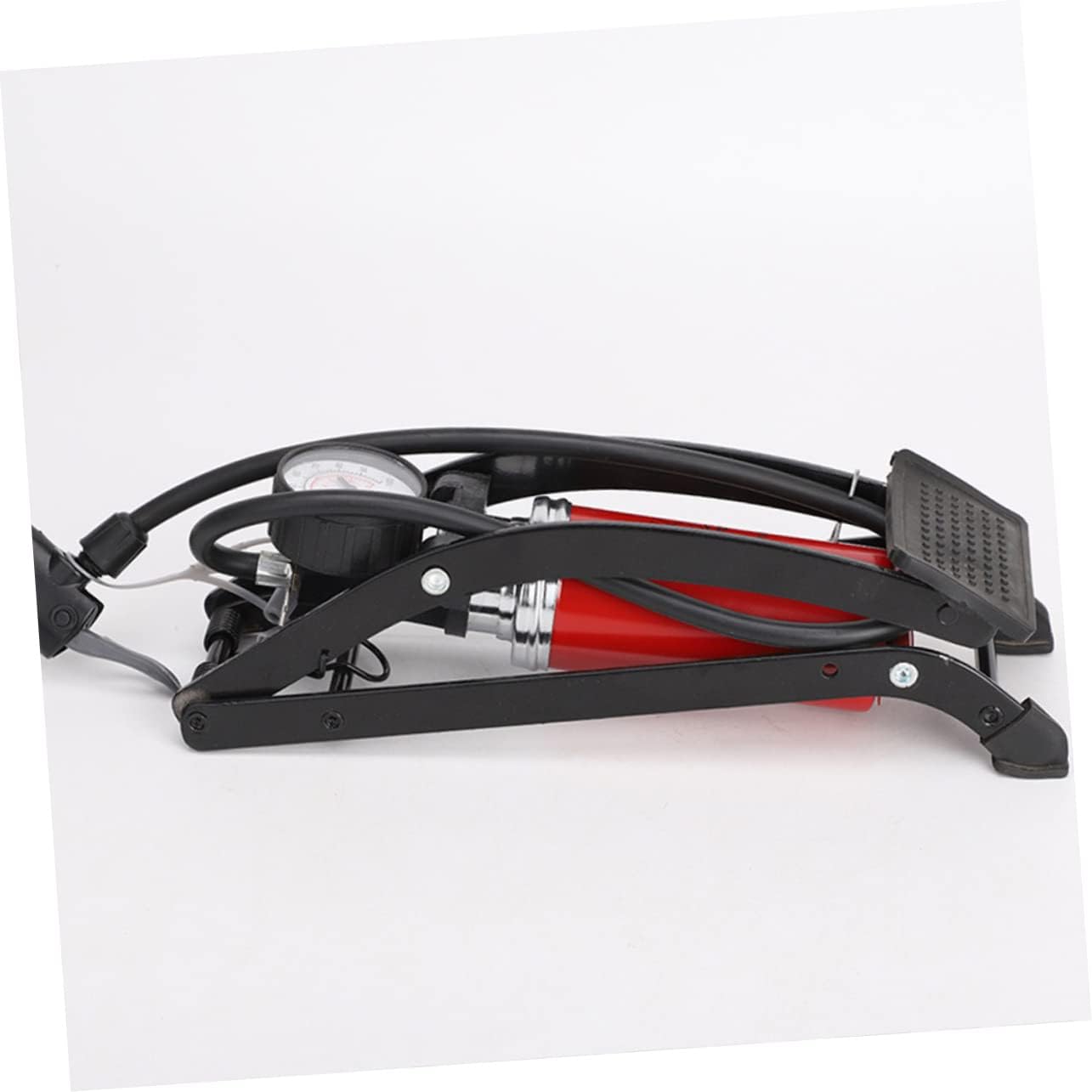 BESPORTBLE High-Pressure Foot Pump Pressure Gauge Portable Mini Inflator for Cars Motorcycles and - Pedal for Pedal Inflation