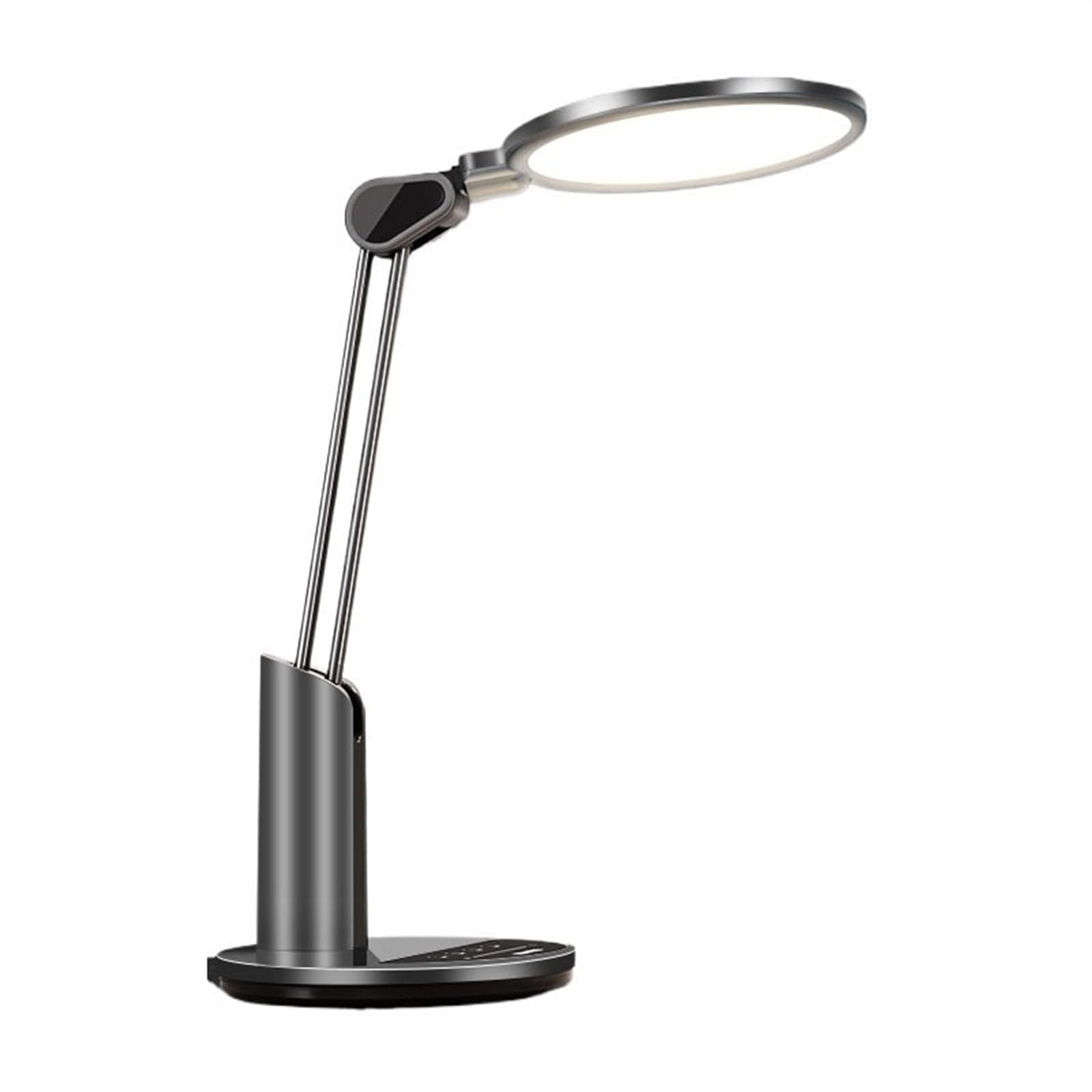 Lampa biurkowa LED, lampa biurkowa, 20 W, wtyczka dotykowa, lampa biurkowa z 3 trybami oświetlenia i bezstopniowym przyciemnianiem, nowoczesna lampa do czytania z automatycznym timerem 45 min
