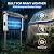 Solar Bug Zapper Outdoor Waterproof, 4500V High Power Cordless Mosquito Zapper with Smart Light Sensor, Dual Solar & USB Rechargeable Insect Killer for Patio, Garden, Backyard, Indoor & Outdoor Use